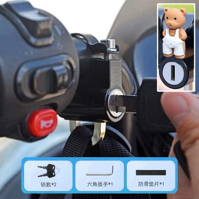 Electric Bike Bicycle Fixed Hook Helmet lock - universal-helmet-lock-for-carrier-bear-1-set-waterproof-rustproof