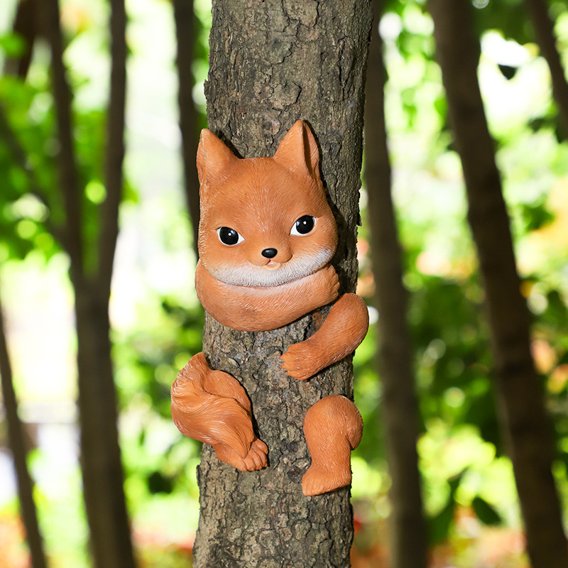 Nuevos productos transfronterizos Jardinería de jardín Micro paisaje Adornos de escalada de animales Adornos de paisajismo de jardín Adornos de combinación de animales