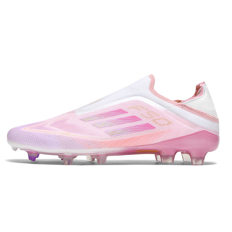 Nuevos zapatos de fútbol al por mayor de hierba transfronteriza 2025 para hombres y mujeres, zapatos deportivos de entrenamiento de competencia de clavos largos para adolescentes, cinco colores