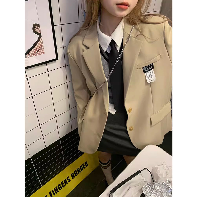 灰色马甲针织衫背心女夏季新款学院风v领撞色马夹外穿叠穿上衣潮|undefined
