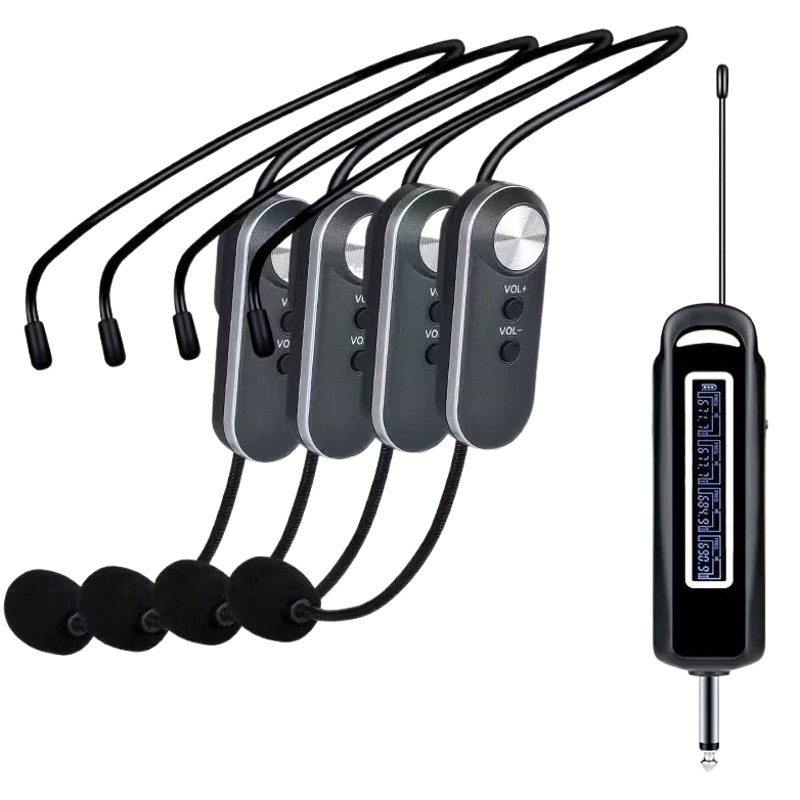 Suministro directo de auriculares inalámbricos micrófono U-segmento auriculares micrófono al aire libre batería de audio universal al por mayor