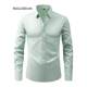 Cross-border Explosions Four-sided Elastic Natural Buckle Men's plus size Shirt Non-ironing Anti-wrinkle Business Hot Amazon Shirt