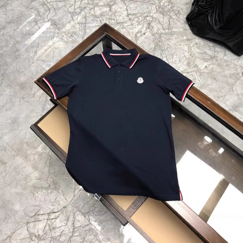 Summer new model Moncler men's short-sleeve pure cotton shirt, men's casual embroidered polo shirt Summer new model Moncler men's short-sleeve pure cotton shirt, men's casual embroidered polo shirt