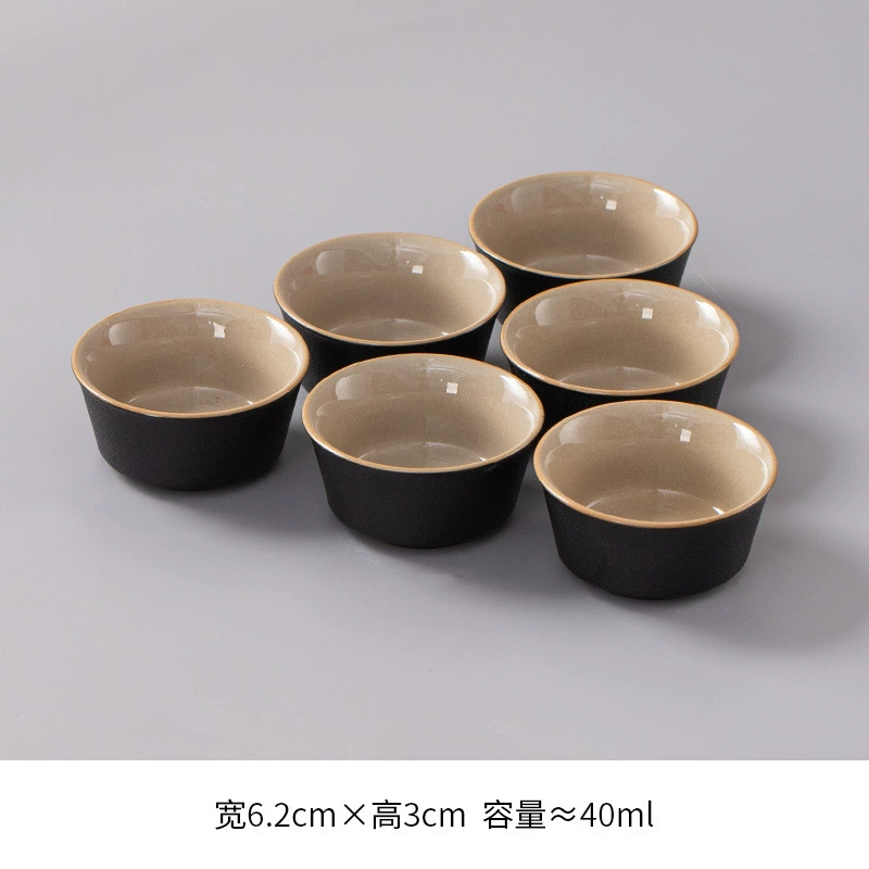 Ceramic tea cup, tea set, 6 pieces