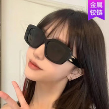 新款韩版方形修脸墨镜高级感遮阳太阳镜网红防紫外线个性太阳眼镜