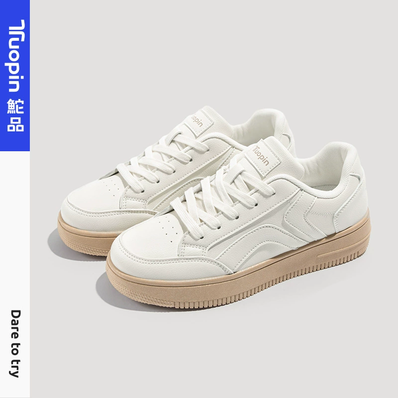 Кроссовки Tuopin 2025: новые женские белые кроссовки на толстой подошве, всесезонные универсальные повседневные спортивные туфли, модель TP1165L