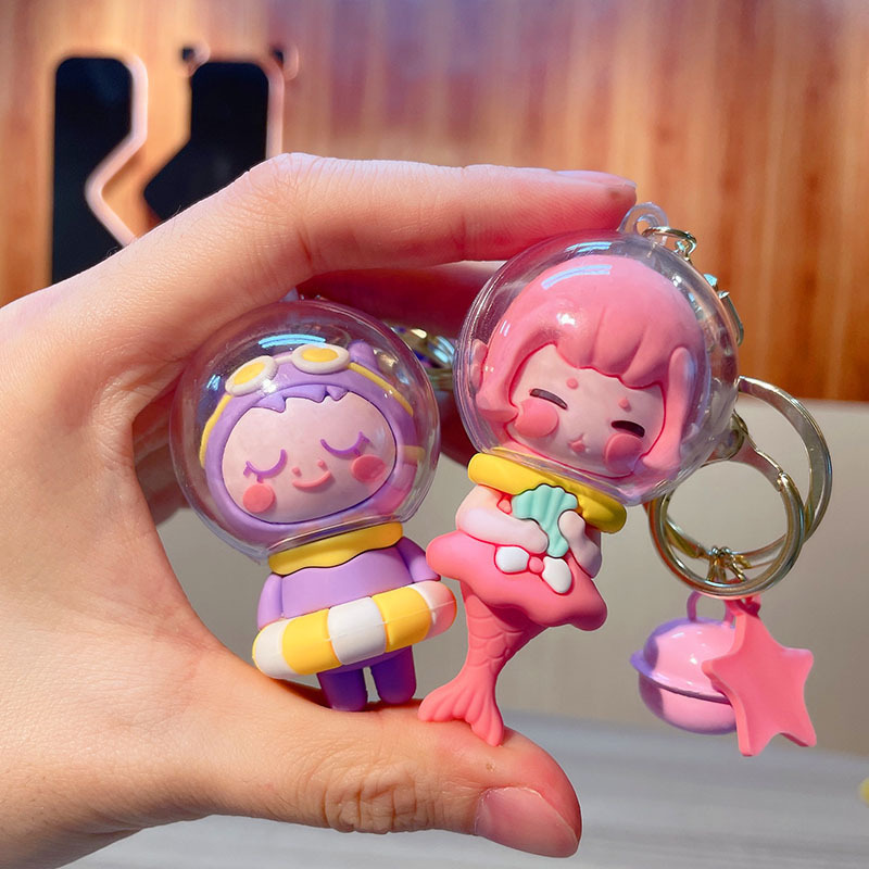 Cute Doll Pvc Metal Bag Pendant Keychain display picture 14