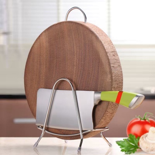 Multifunctional Stainless Steel Cutting Board Rack Kitchen Storage Trivets Drain Rack Pot Lid Holder Hardware Wholesale