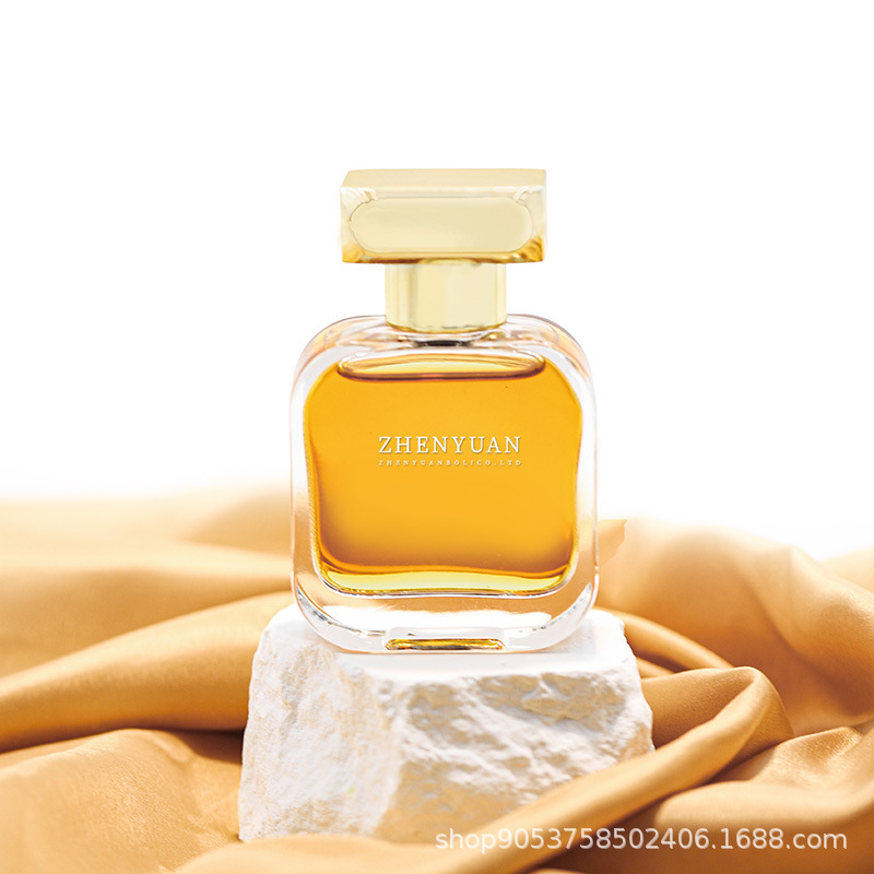 源头厂家批发定 制抖 音爆款小清新方圆形50ml空香水玻璃瓶