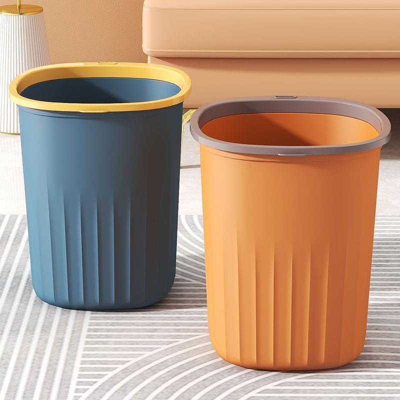 Toilet trash can press ring large capacity household uncovered living room bedroom office bathroom wastebasket factory outlet