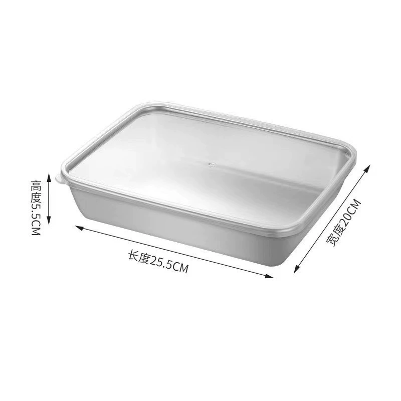 Утолщенная квадратная нержавеющая сталь, 13.5×10.5×5.5 и 25.5×20×5.5, с крышкой или без