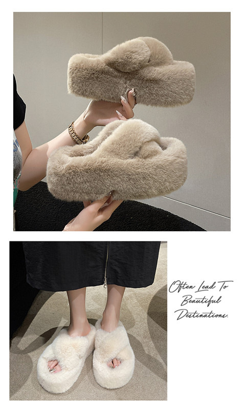Stylish Women's Maomao Slippers With Thick Sole For Autumn Winter_voghion.com