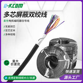 多芯双屏蔽双绞线纯铜千兆万兆网络线高柔工业以太网线伺服电缆