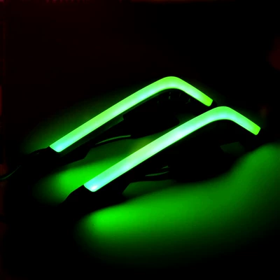 Cross-Border Popular Motorcycle Turn Signal Other lights - blade-turn-signal-green-a-pair