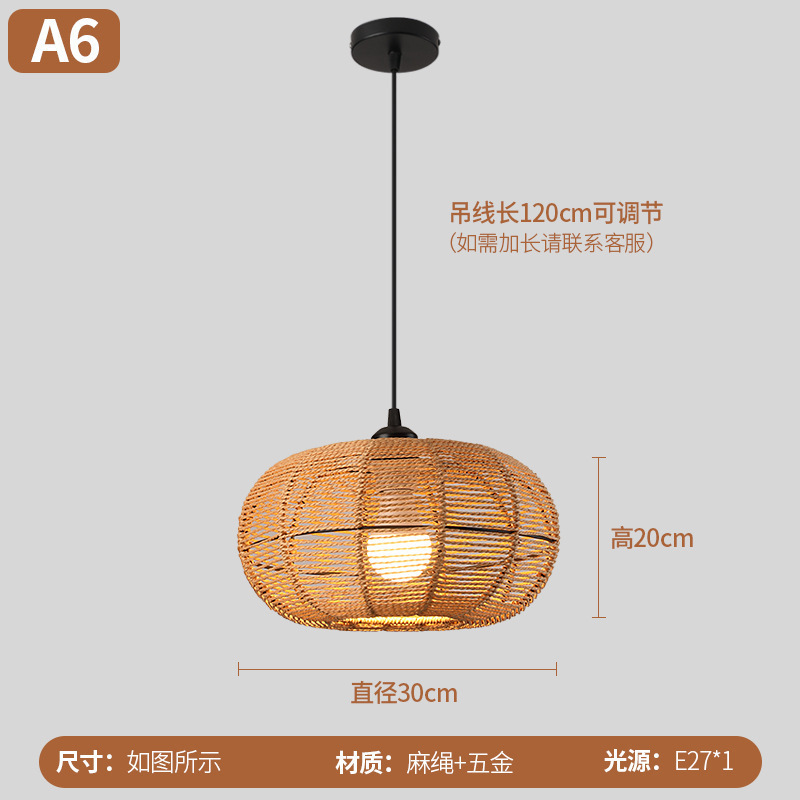 Nuevo candelabro creativo de papel tejido de ratán, papel transfronterizo de cáñamo, estilo antiguo, sala de té Zen, B & B, candelabro de estilo japonés simple