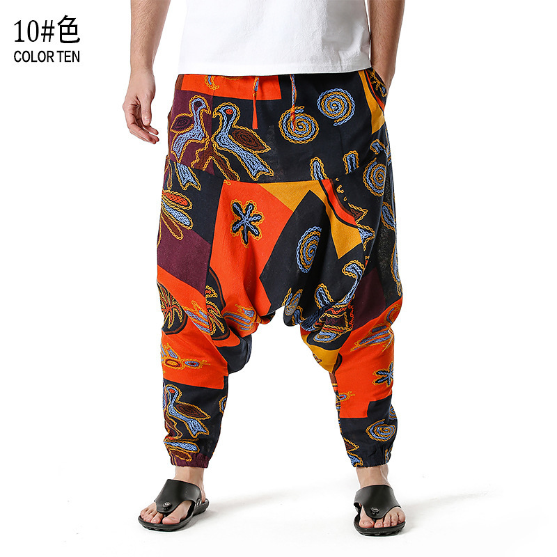 men's and women's foreign trade Harun yoga pants loose bohemian pants hanging pants moth pants 64