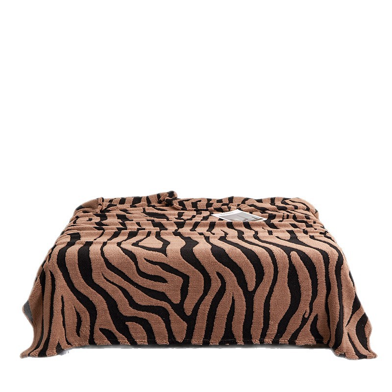 Comercio exterior transfronterizo zebra manta catiónica mantas cálidas mantas de lana mantas de una sola capa mantas de sofá mantas de dormir mantas de aire acondicionado mantas de dormir
