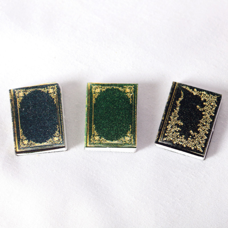 Dollhouse1: 12 Mini casa de muñecas libros clásicos libros accesorios de bolsillo para el hogar BJD escenas props de disparo