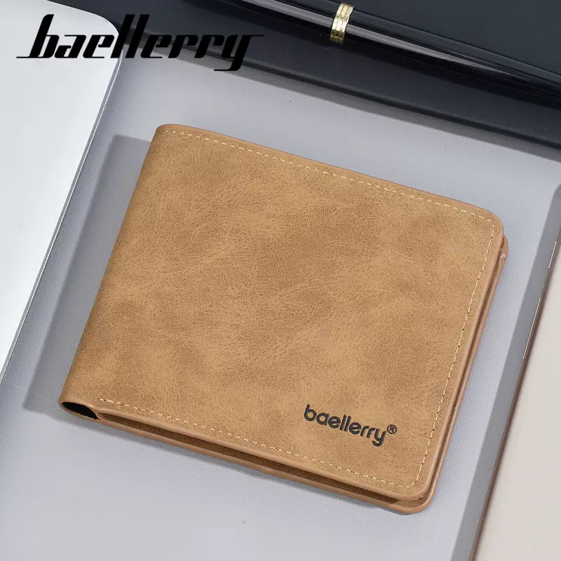 Short retro thin wallet, European style, high-quality style