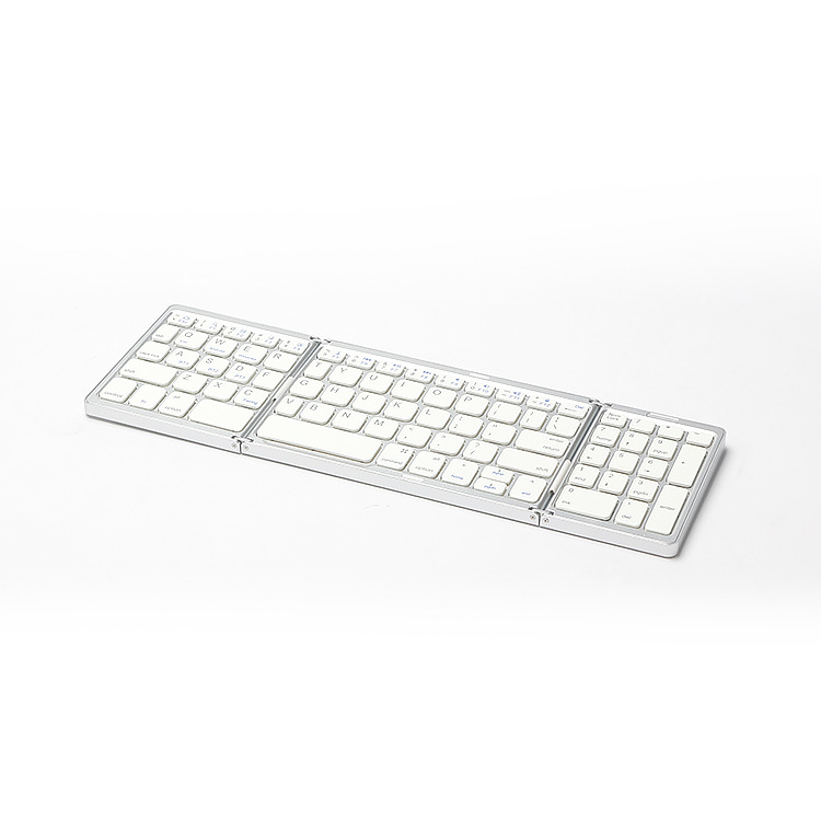 Qianye B089 teclas de número plegable tableta del teléfono móvil portátil de tres sistemas de teclado universal teclado inalámbrico Bluetooth