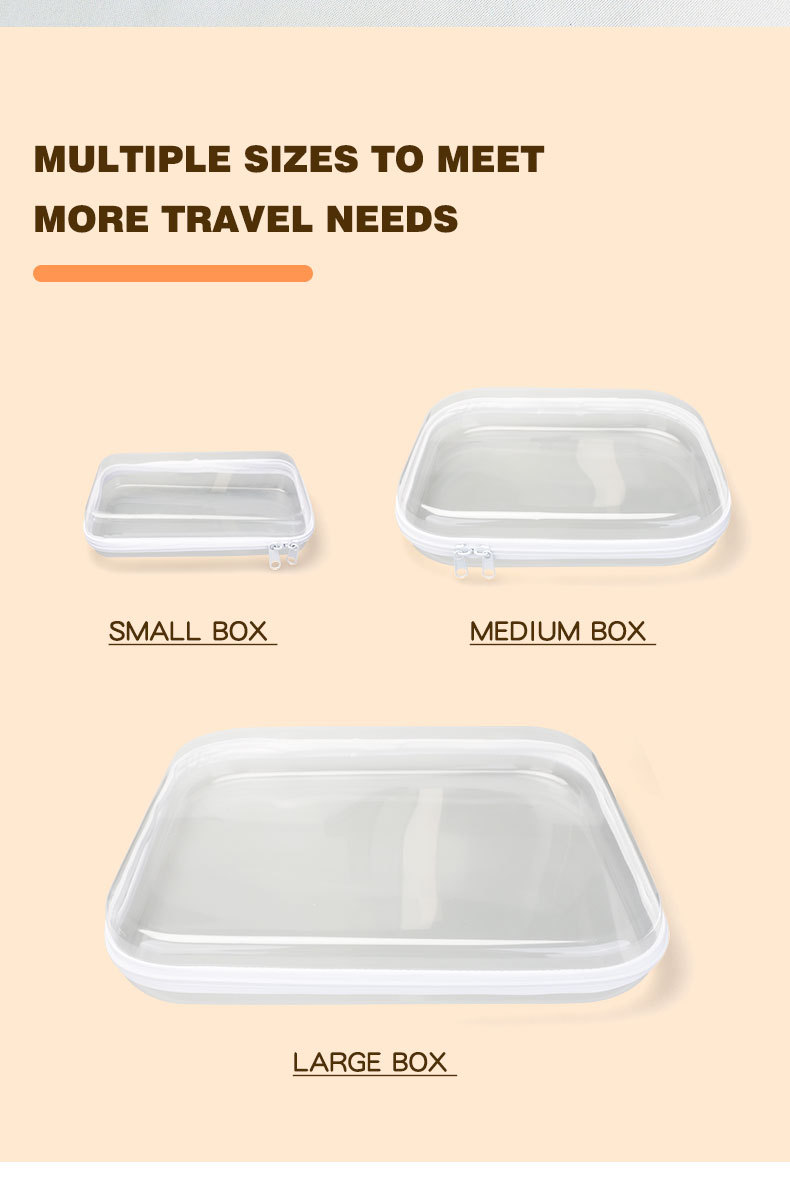 Amazon PET travel cosmetic bag set digital toilet supplies cosmetic packaging cosmetic bag clothing shoes luggage