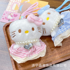 新款可爱卡通少女裙子公仔钥匙扣礼物包包毛绒挂件书包挂饰