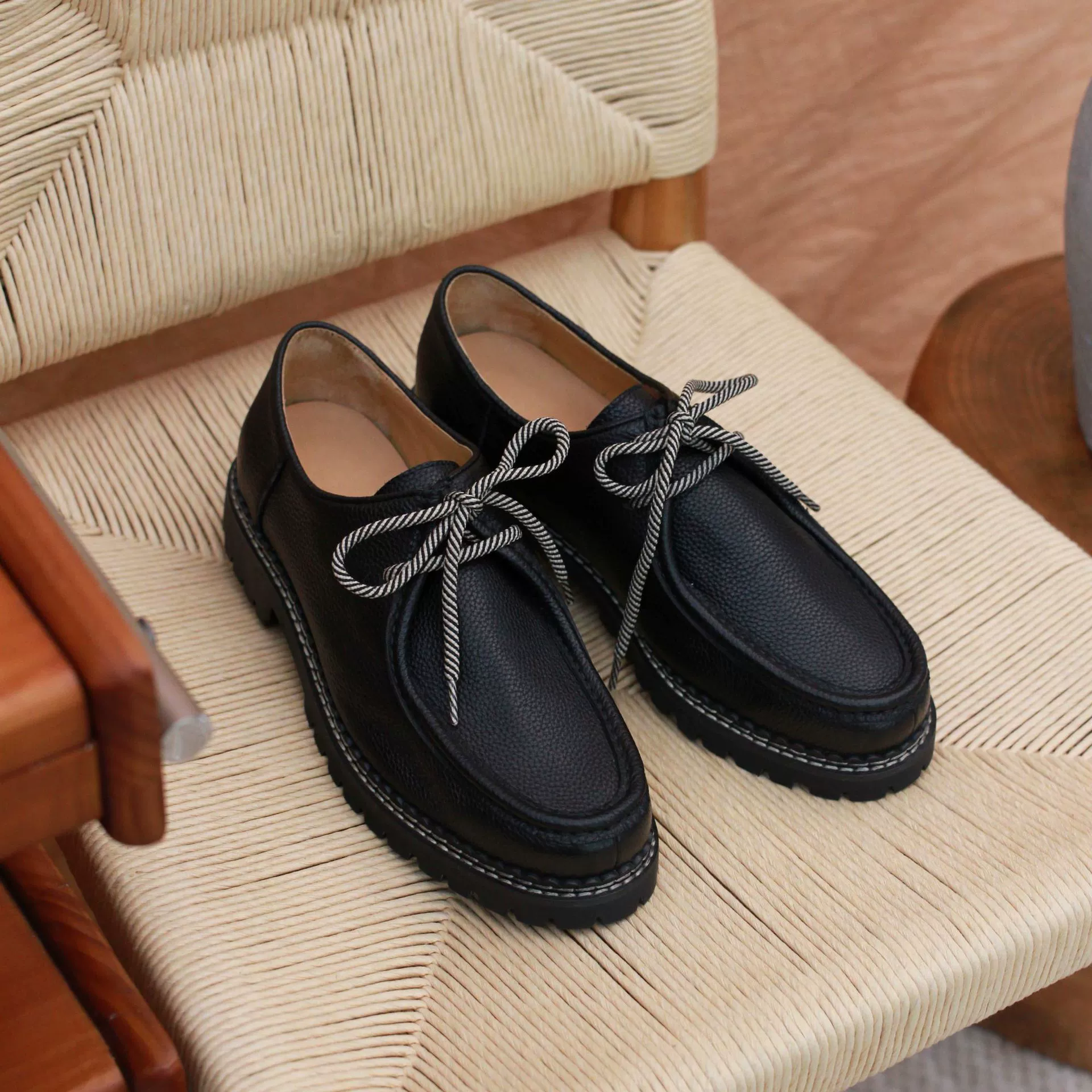 Дропшиппинг американских винтажных кожаных японских дерби на высокой подошве, повседневные, в национальном стиле, для походов