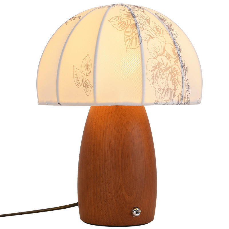 Juglandia retro medieval Juglandia sala de estar estilo francés madera cabeza de cama lámpara de cama americana