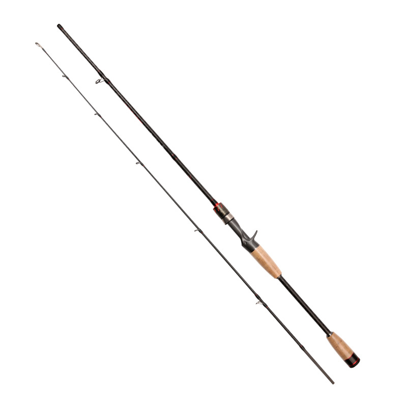 Zhenyi Luya varilla M tono de carbono Luya varilla 1.8 - 2.4m boca levantada para jugar caña de pesca negra tela de carbono cruzada caña de pesca