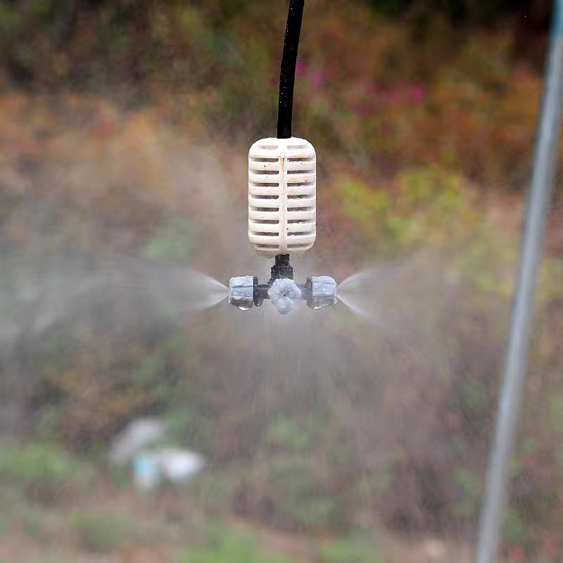 invernadero jardín de árboles frutales grúa pulverización cruzada atomización micro pulverización riego desinfección pulverización humidificación accesorios de pulverización de horticultura doméstica