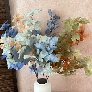 仿真花青鸟叶礼花叶婚庆假花地排花路引插花家居装饰假花仿真花材
