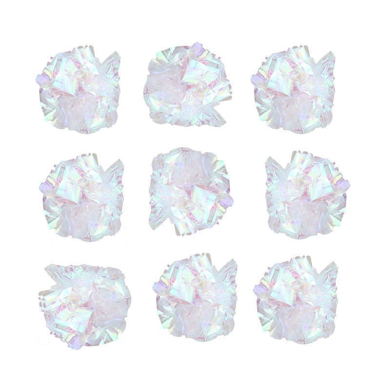 Yiwu Haqi Cat Toy Фабрика Игрушек Оптовая Красочное Прозрачное Кольцо Бумажный Мяч Кошка Интерактивное Игровое Кольцо Бумажный Шарик