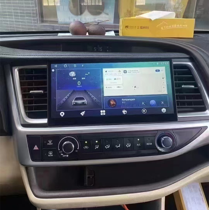 适用丰田汉兰达导航原车风格12.3寸车机中控大屏安卓车载导航仪