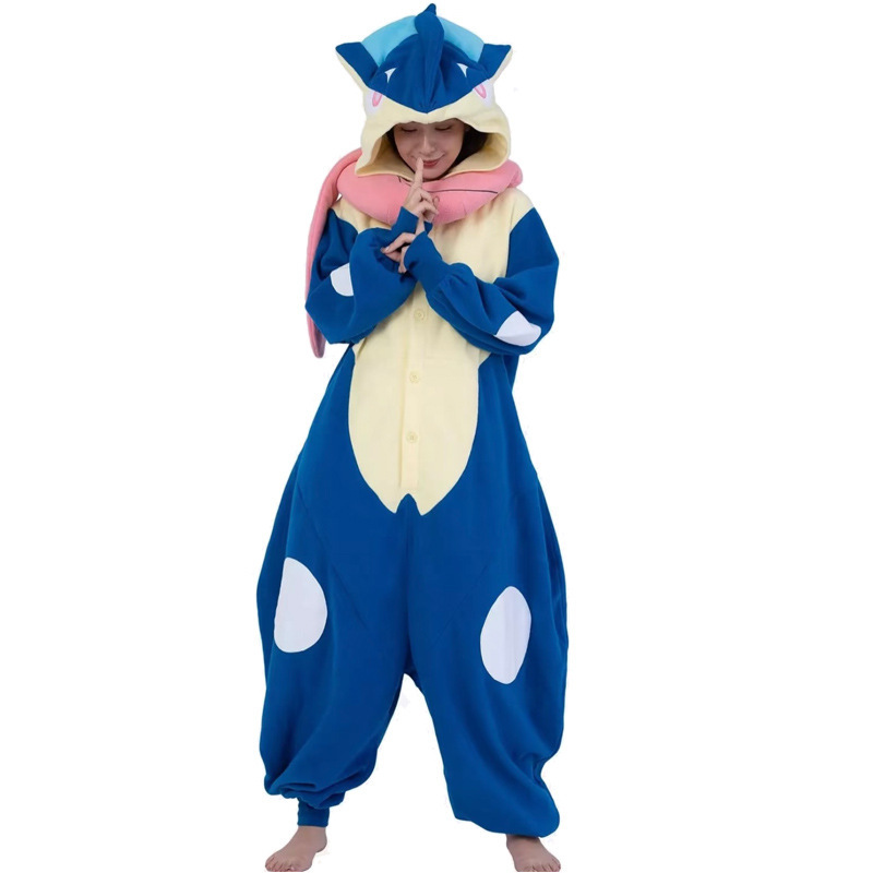 Elf Baokemeng 2025 New Lukalio Jiahe Enduring Frog Violence Carp Dragon Cartoon Conjoined Pajamas Halloween Dress Elf Baokemeng 2025 New Lukalio Jiahe Enduring Frog Violence Carp Dragon Cartoon Conjoined Pajamas Halloween Dress