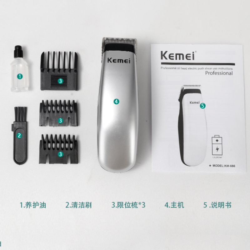 Amazon Kemei eléctrico cortapelos batería seca eléctrica Clipper portátil eléctrico Clipper hogar Barber Clipper venta al por mayor