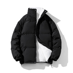 韓国版立襟綿服カップルモデル冬の新型綿入れコートのファッショントレンド防風綿入れのゆったりしたパン服