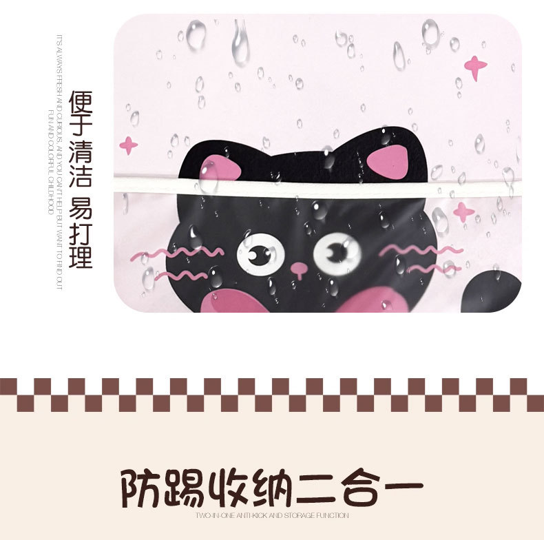 Multifunctional Kitten Car Anti-Kick Pad, Universal Rear Seat Backrest Anti-Dirt Protective Pad, Car Rear Seat Protection Pad