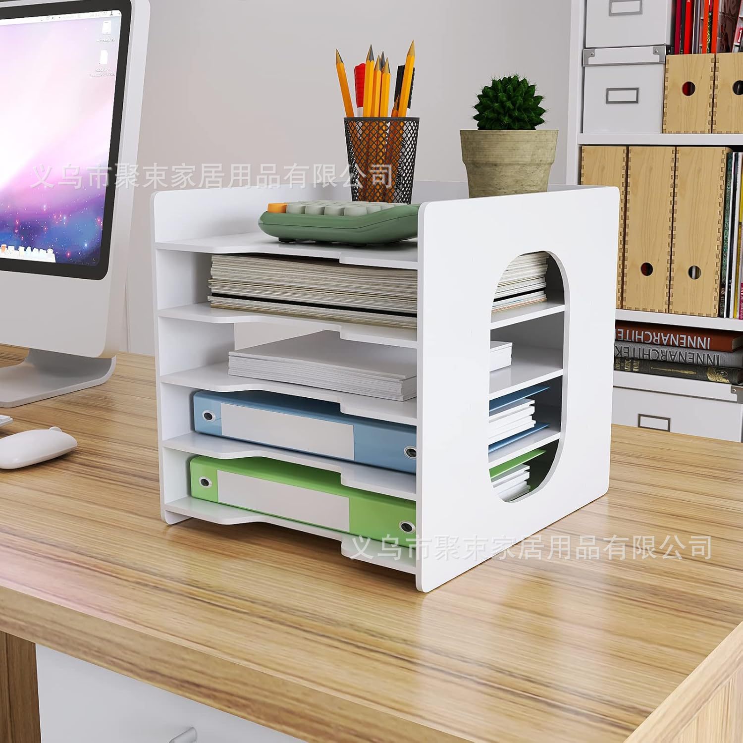 Cross-Border Desktop File Rack Multi-Layer Office and Student Storage Rack File A4 Paper Test Paper Sorting Rack