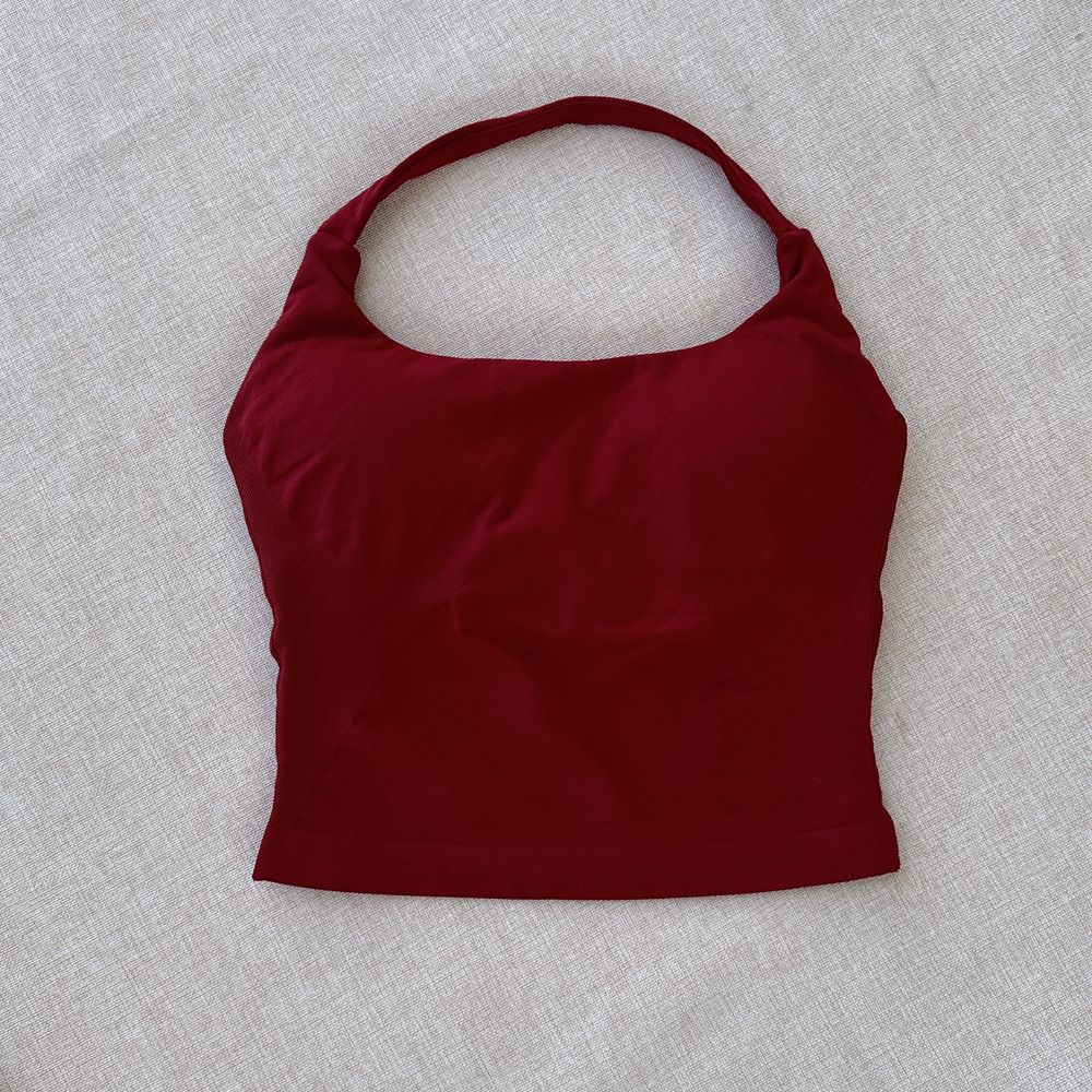 Chaleco deportivo halter de yoga sin costuras de estilo europeo y americano transfronterizo DFYNE