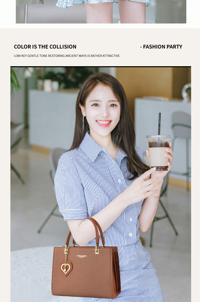 Women's Pu Leather Solid Color Streetwear Square Zipper Shoulder Bag display picture 1