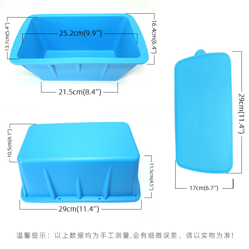Amazon cubo de hielo gran hielo molde de silicona caja de hielo con cubierta caja de silicona congelada gran rejilla de hielo super grande