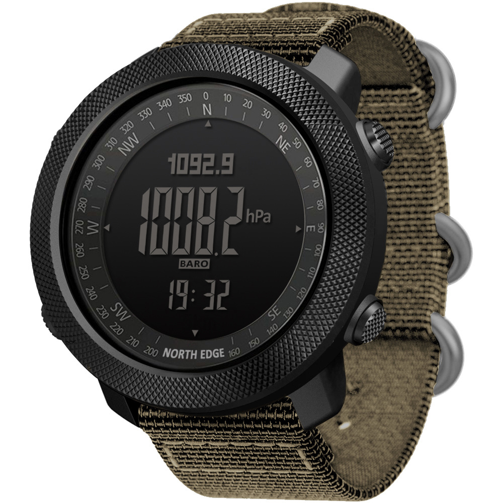 Deportes al aire libre impermeable reloj inteligente altura aire presión brújula termómetro multifuncional montañismo natación reloj de pulsera