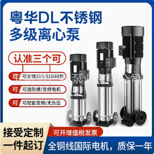 DL2-160 广东粤华不锈钢立式多级水泵大流量高扬程电动机械密封铜