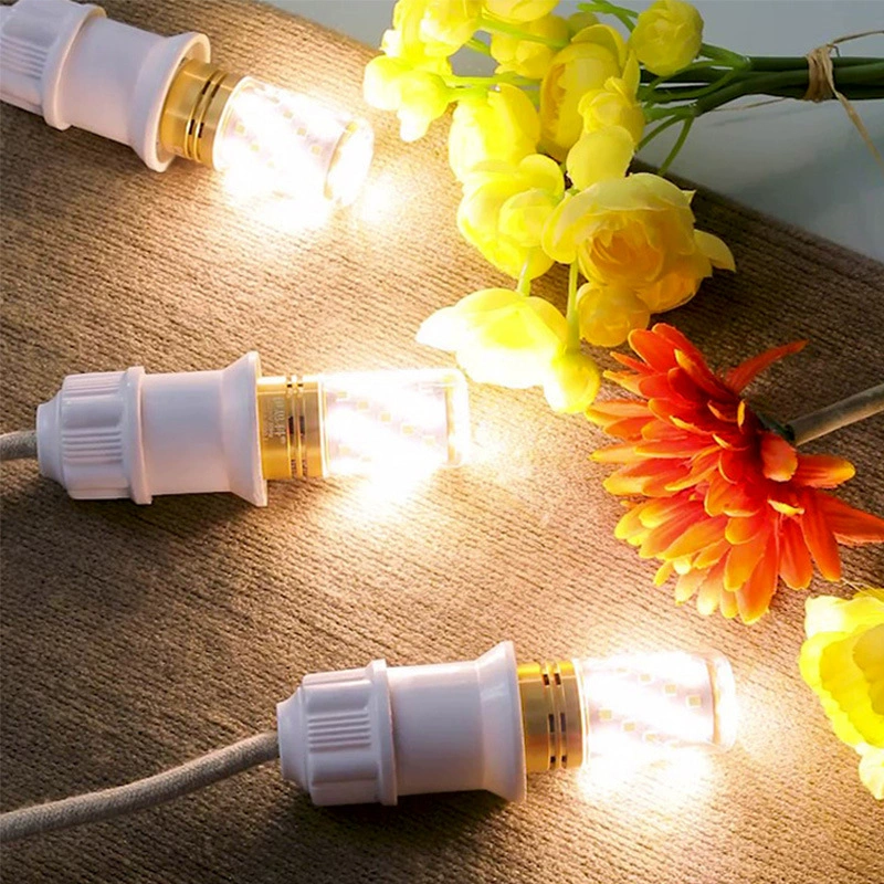 LED bulb, super bright energy-saving candle, ceiling lamp, with screw socket, three colors