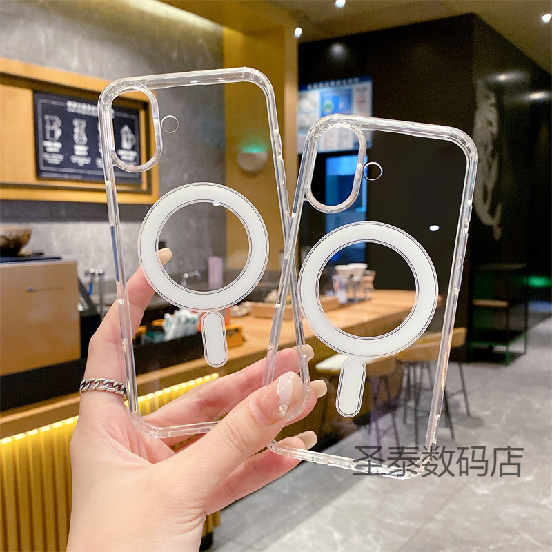 Magsafe Is Suitable for iPhone 17 Magnetic Phone Case, Apple 16 Transparent Acrylic 15Pro Protective Case Hard XS Magsafe Is Suitable for iPhone 17 Magnetic Phone Case, Apple 16 Transparent Acrylic 15Pro Protective Case Hard XS