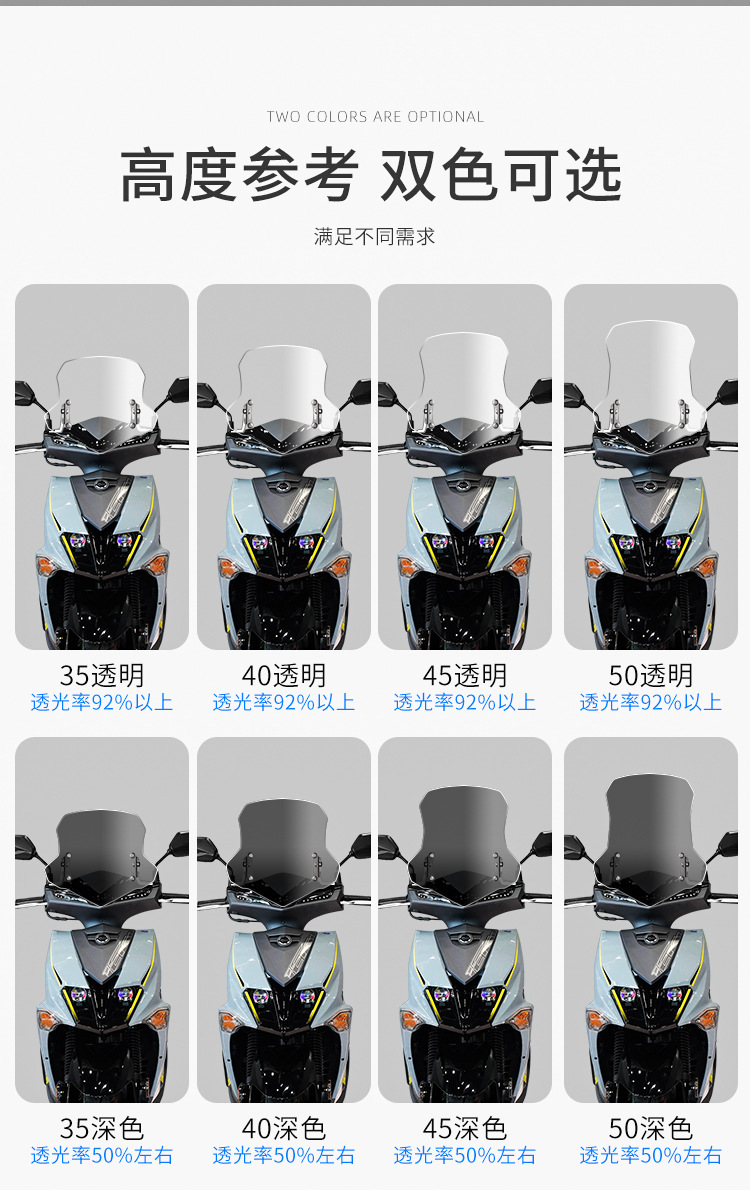 Suitable for Sanyang JET 150SL Windshield Pedal Motorcycle Modified Parts Windshield Chest Guard Front Windshield