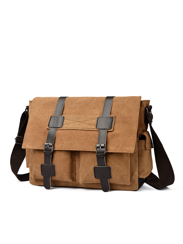 Coffee brown, over-the-shoulder style