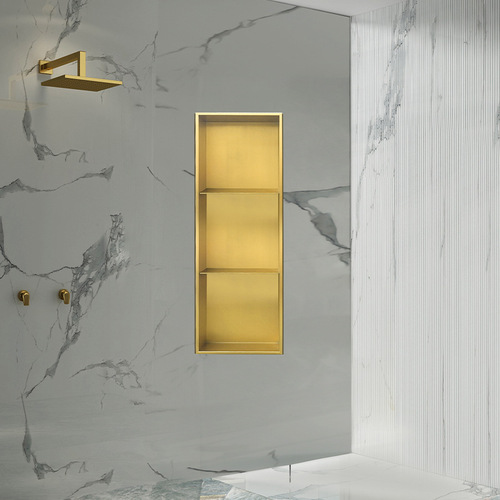 Stainless steel wall niche shelf storage cabinet bathroom hotel wall-mounted cabinet bookshelf stainless steel wall niche