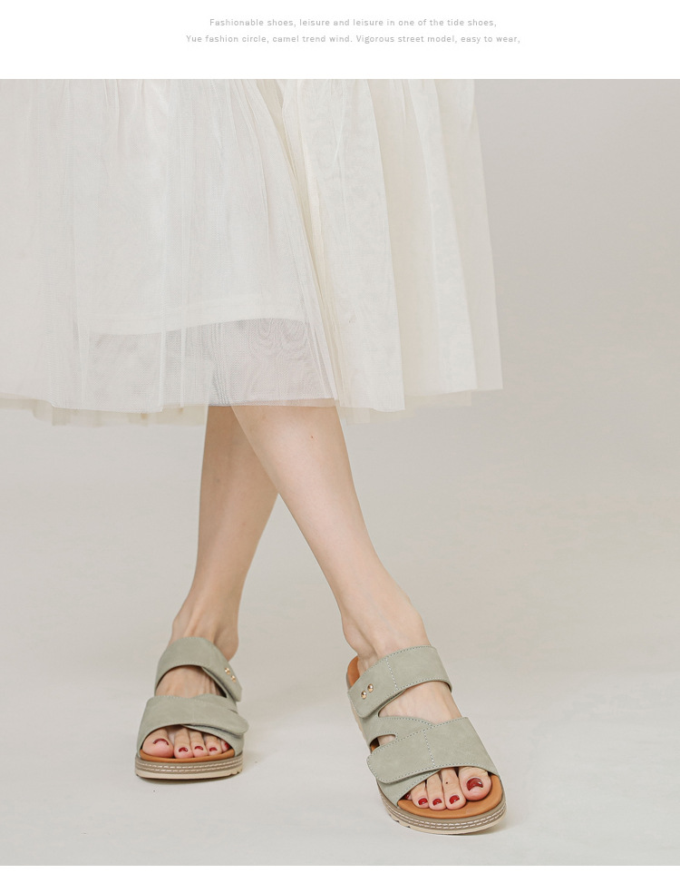 Fashion Bohemian Outdoor Sandals New Summer Lightweight Casual Simple Wedge Shoes_vogvips.com
