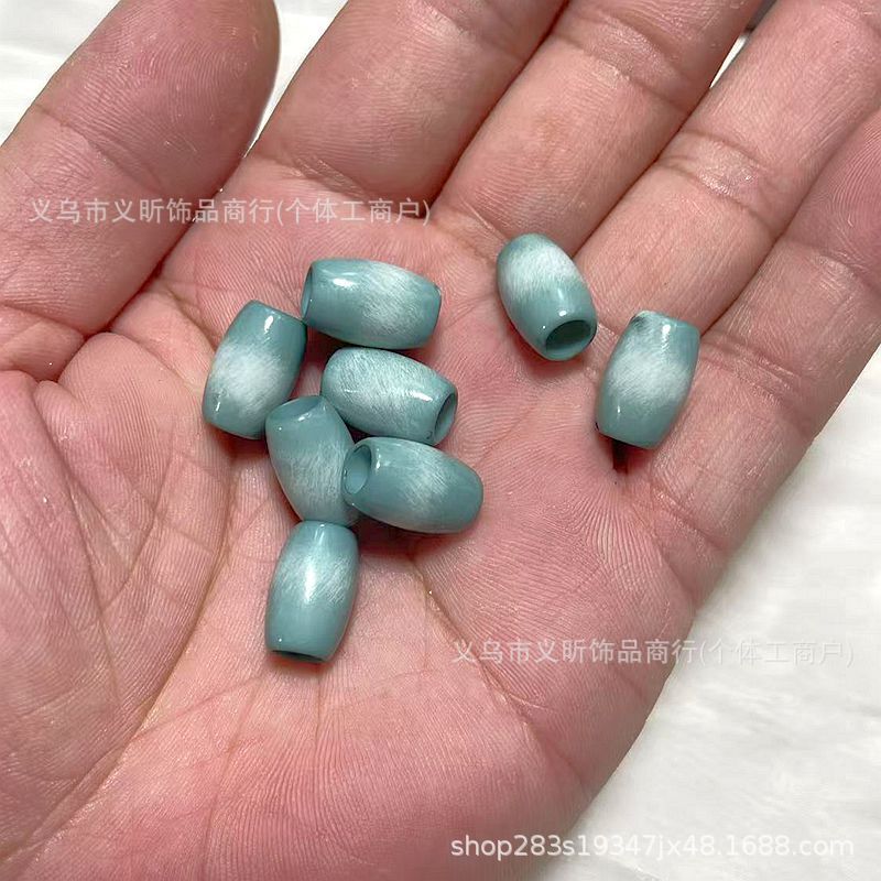 新款大孔桶珠串珠DIY服装辅料包链鞋绳珠手串项链泳衣饰品配件珠|undefined